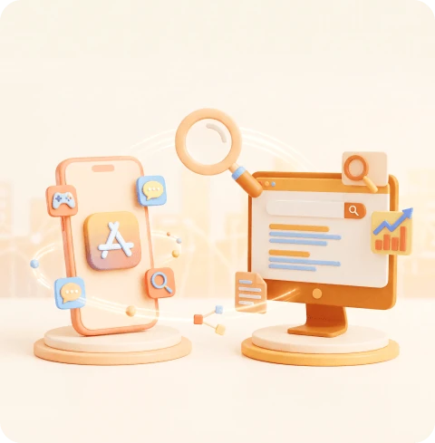 ASO & SEO Services illustration